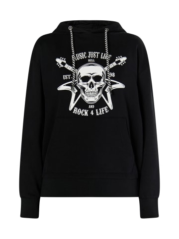 myMo ROCKS Damen Hoodie in Schwarz