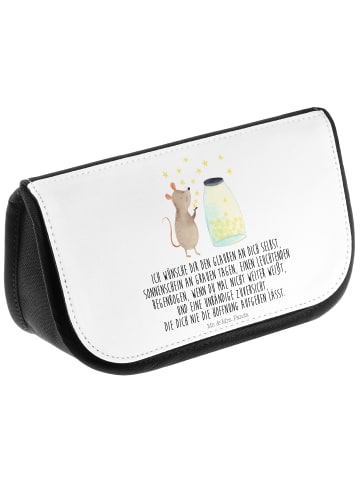 Mr. & Mrs. Panda Make-up Täschchen Maus Sterne mit Spruch in Weiß