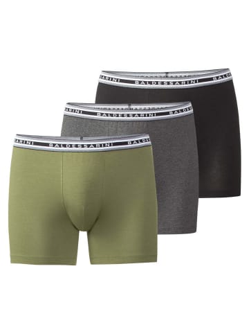 Baldessarini Boxershort 3er Pack in Schwarz/Grau/Grün
