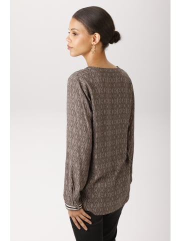 Aniston CASUAL Schlupfbluse in braun-beige