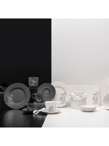 Villeroy & Boch 2er Set Kaffeebecher Manufacture Rock – Mickey Mouse 280 ml schwarz-weiß in schwarz-weiß