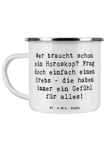 Mr. & Mrs. Panda Tasse Spruch Krebs Gefühl mit Spruch in Weiß
