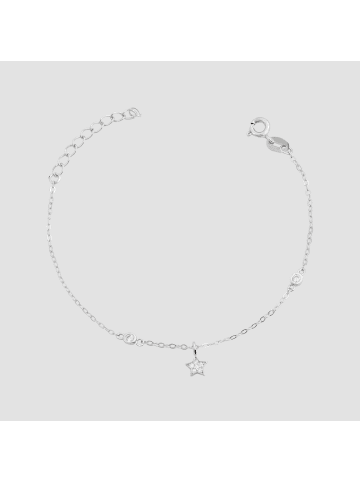 Adeliás Damen Anhänger – Stern Anhänger aus 925 Silber mit Zirkonia in silber