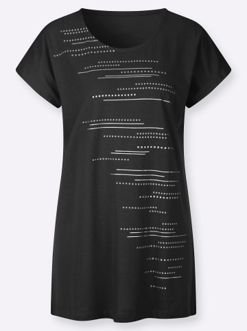 Sieh an! Longshirt in schwarz