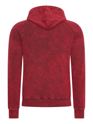 Rusty Neal Verwaschener Kapuzenpullover Regular Fit in Rot