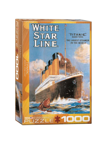 HUCH! Puzzle Titanic White Star Line in Bunt
