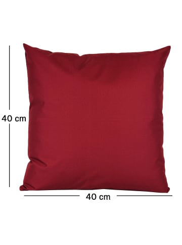 JACK Outdoor Kissen 40x40cm inkl. Füllung in Burgund