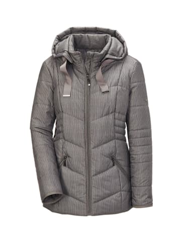 GOLDNER Steppjacke in graugrün / gemustert