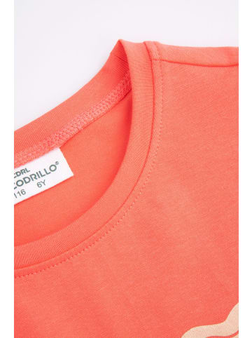 Coccodrillo T-Shirt mit kurzem Ärmel in korallenrot