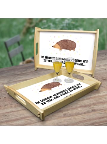 Mr. & Mrs. Panda Tablett Igel Herzen mit Spruch in Weiß