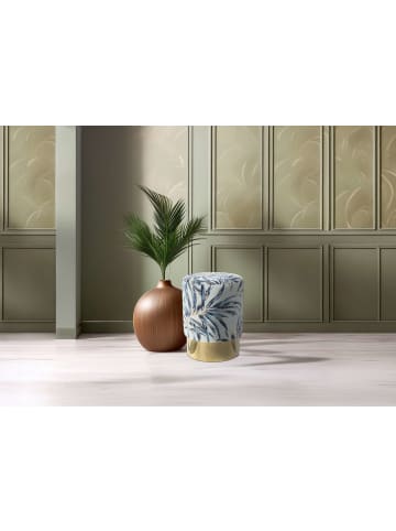 Kayoom Hocker Gipsy in blau - gold