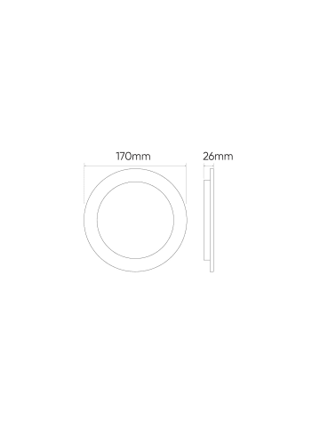 LED Line Downlight Einbau 145mm Deckenleuchte 12 Watt 1250lm (4000K neutralweiß in Weiß