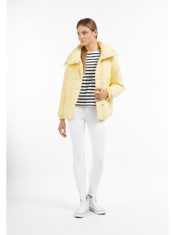 DreiMaster Damen Wattierte Winterjacke in Hellgelb