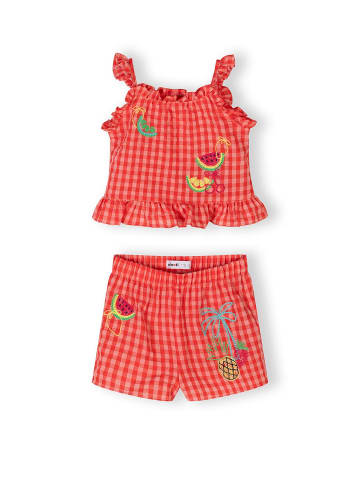 Minoti 2-tlg Top & Shorts 30SET103 in orange