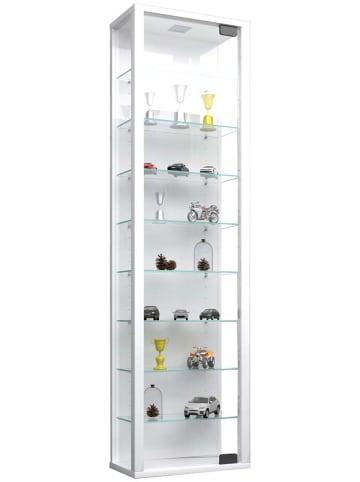 ebuy24 Glasvitrinen StanoMaxi 1 Weiß 33 x 18 cm