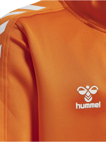 Hummel Hummel Zip Jacke Hmlcore Multisport Unisex Kinder Atmungsaktiv Feuchtigkeitsabsorbierenden in ORANGE TIGER