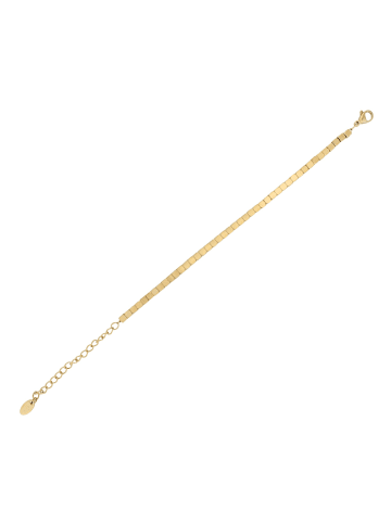 Adeliás Damen Armband – Kugelarmband aus Edelstahl 15+5 cm in gold