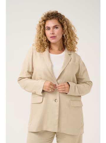 KAFFE curve Blazer KChelena Loose fit in Feather Gray Melange