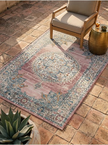 KADIMA DESIGN Outdoor-Teppich Orientalisch pflegeleicht Balkon Terrasse Outdoor Garten in Pink