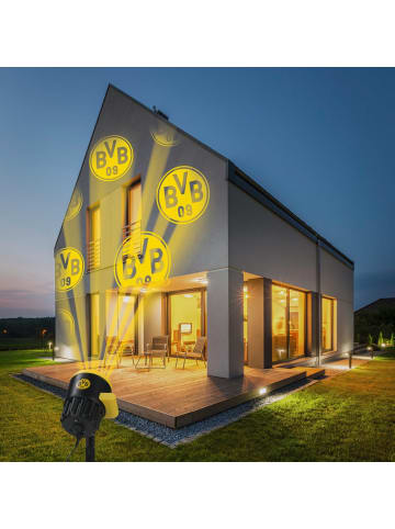 BVB LED-Motivstrahler 7,5W schwarz mit Logo Schwarz