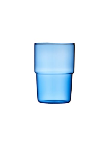 Lyngby Glas Trinkglas Torino in Blau