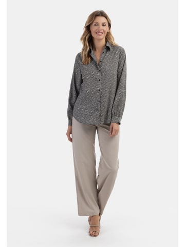 Usha Damen Bluse in Schwarz Beige