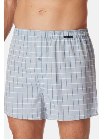 Schiesser Boxershorts Web in Hellblau / Dunkelblau