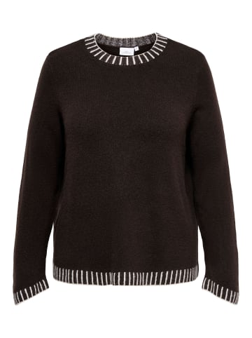 ONLY Carmakoma Strickpullover in Chocolate Torte 1