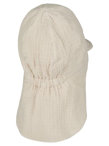 Sterntaler Schirmmütze mit Nackenschutz Musselin in beige