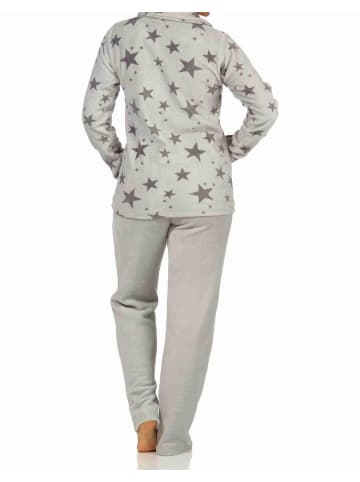 NORMANN Coralfleece Hausanzug Homewear Sternen - 58694 in grau
