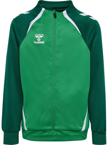 Hummel Kinder Trainingsjacke "Lead 2.0 Track Zip Jacket" in Grün