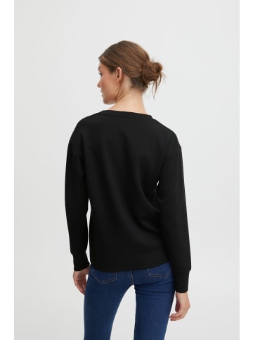 Oxmo Rundhalspullover OXPea in Schwarz