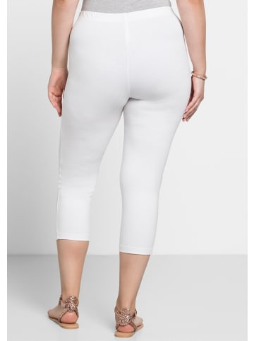 sheego Caprileggings in weiß