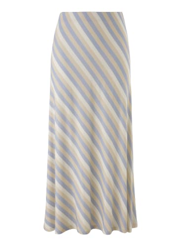 Aniston SELECTED Maxirock in hellblau-camel-beige