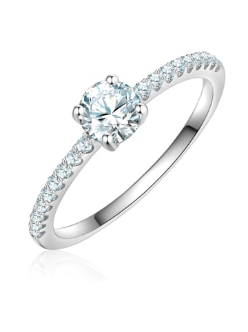 Trilani Ring aus Sterling Silber mit Zirkonia in silber