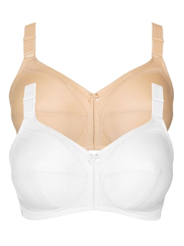Lisca 2er Pack BH ohne Bügel in skin-white