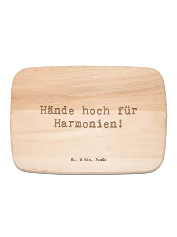 Mr. & Mrs. Panda Holz Schneidebrett Spruch Theremin Harmonie mit... in Transparent