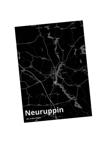 Mr. & Mrs. Panda Postkarte Neuruppin mit Spruch in Keine Angabe