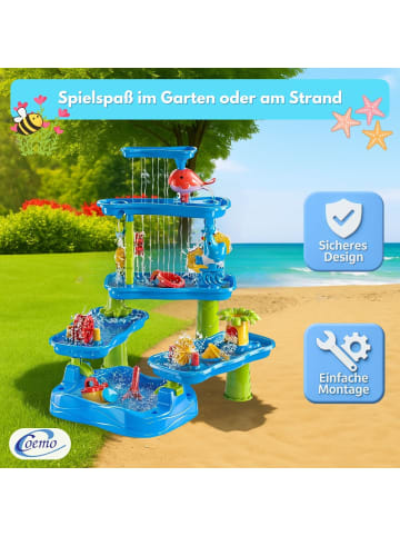 Coemo Wasserspieltisch TOJA Wasserfall in Blau