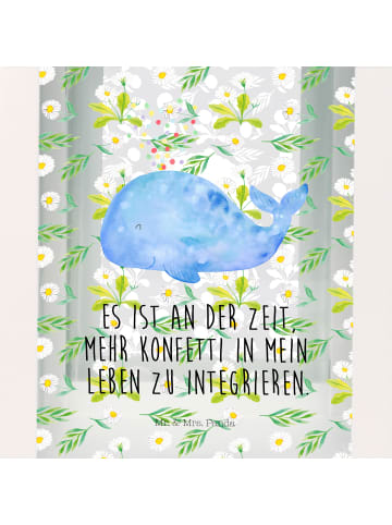 Mr. & Mrs. Panda Gartenlaterne Wal Konfetti mit Spruch in Transparent