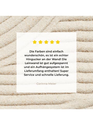 MuchoWow Leinwand bilder Sandlinien (BxH)