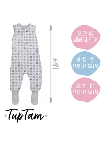 TupTam Baby Winter Schlafsack mit Beinen und Füßen in dunkelgrau