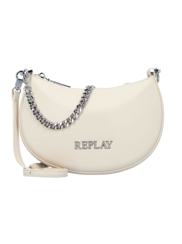 Replay Schultertasche 23 cm in dirty white