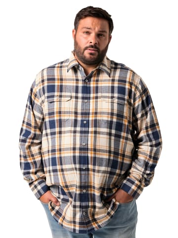 Men Plus Hemd in navy blau