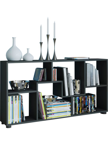 VCM  Holz Sideboard Regal Raumteiler Kommode Pintal in Schwarz