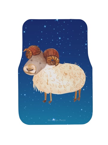 Mr. & Mrs. Panda Automatte Sternzeichen Widder ohne Spruch in Sternenhimmel Blau