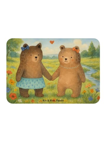Mr. & Mrs. Panda Kühlschrankmagnet Bär Freundin Design ohne Spruch in Weiß