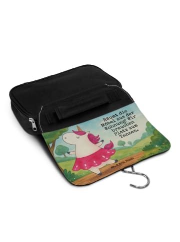 Mr. & Mrs. Panda Schminkbeutel Einhorn Ballerina Design mit Spruch in Weiß