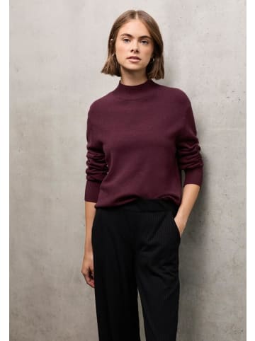 Street One Pullover in dark plum red