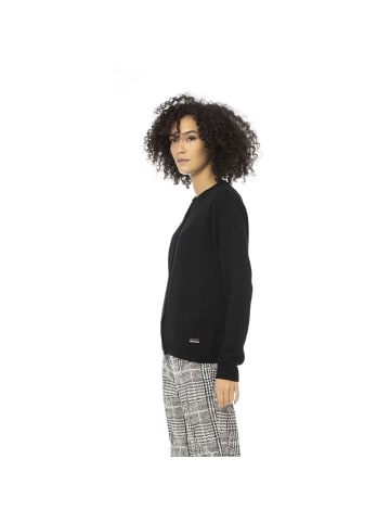 Baldinini Trend Grau Wolle Strickjacke